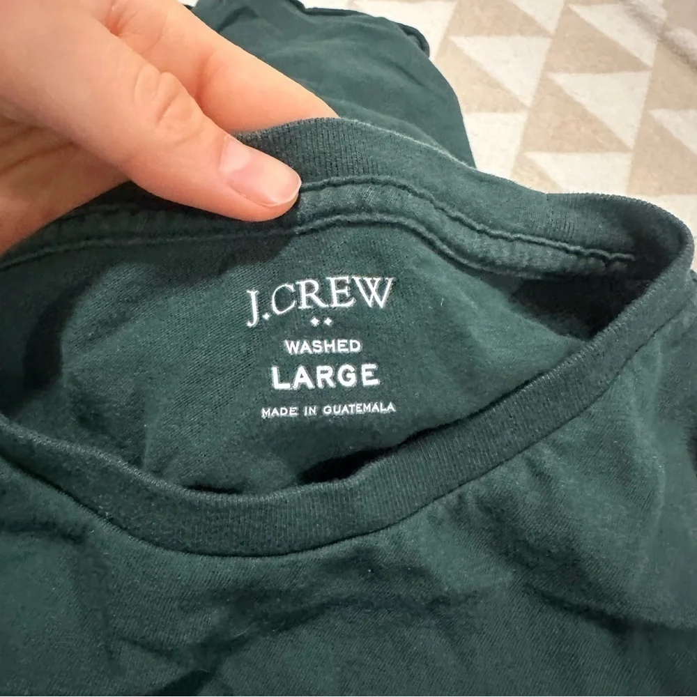 J crew forest fatigue Cotton washed jersey tee